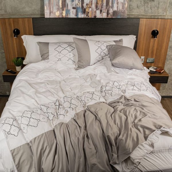 Set de duvet Imperial "Gris perla"