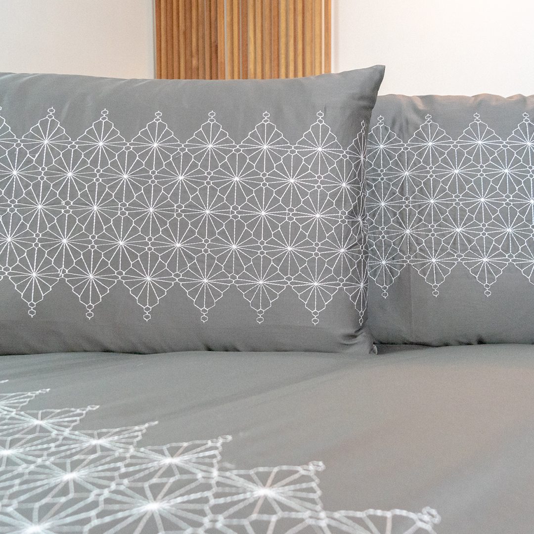 Set de duvet Macadamia "Gris oscuro"