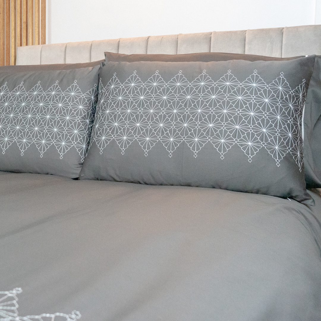 Set de duvet Macadamia "Gris oscuro"