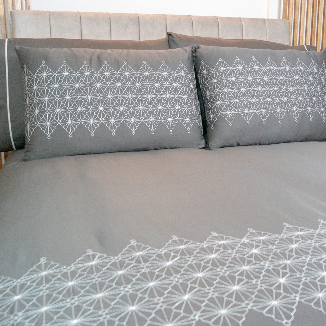 Set de duvet Macadamia "Gris oscuro"